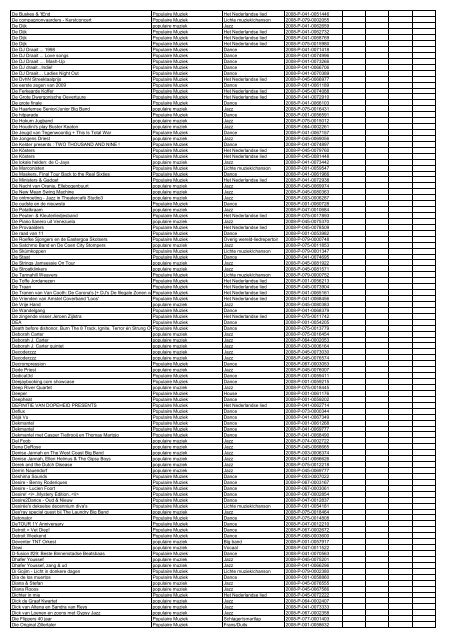 TAS productielijst # seizoen 2007-2008 kalenderjaar 2008. xls - VSCD