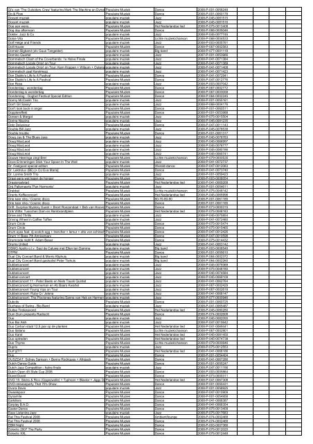 TAS productielijst # seizoen 2007-2008 kalenderjaar 2008. xls - VSCD