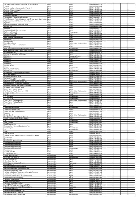 TAS productielijst # seizoen 2007-2008 kalenderjaar 2008. xls - VSCD