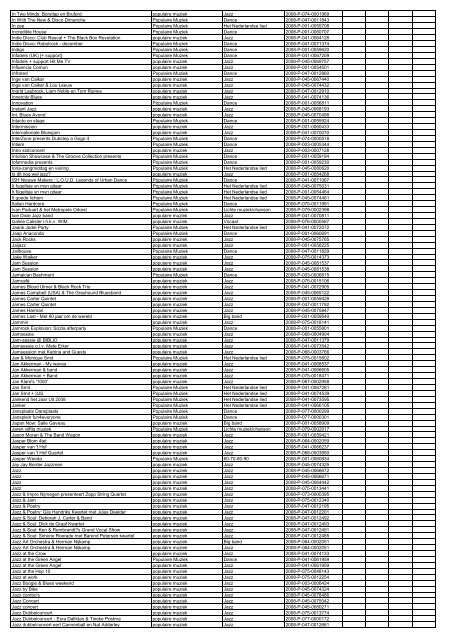 TAS productielijst # seizoen 2007-2008 kalenderjaar 2008. xls - VSCD