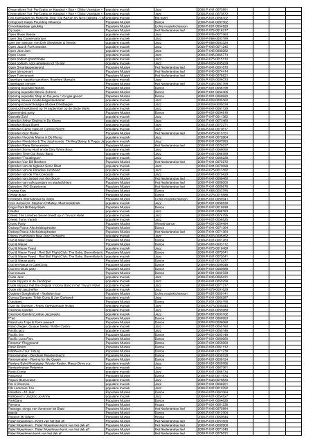 TAS productielijst # seizoen 2007-2008 kalenderjaar 2008. xls - VSCD