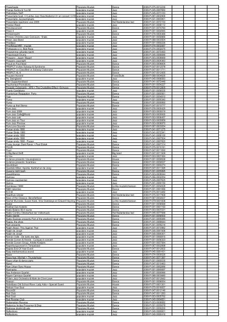 TAS productielijst # seizoen 2007-2008 kalenderjaar 2008. xls - VSCD