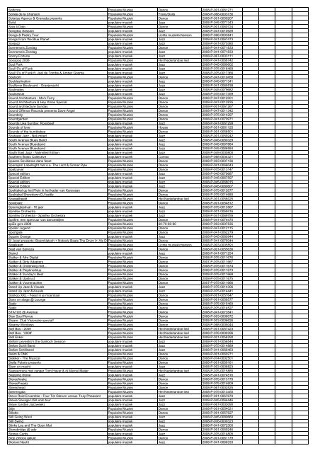 TAS productielijst # seizoen 2007-2008 kalenderjaar 2008. xls - VSCD