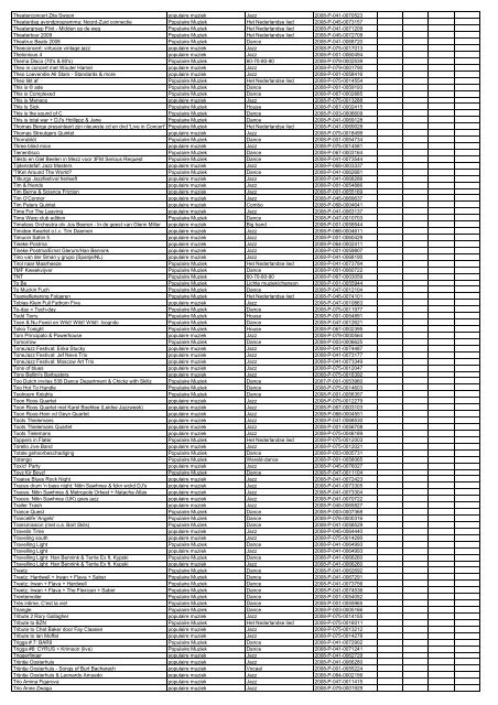 TAS productielijst # seizoen 2007-2008 kalenderjaar 2008. xls - VSCD