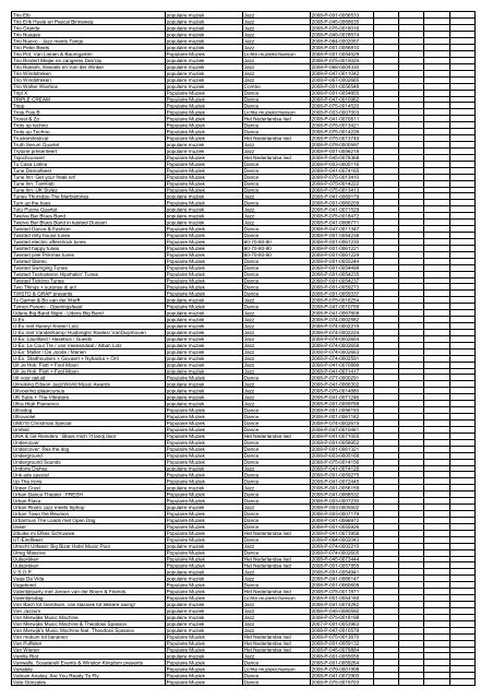 TAS productielijst # seizoen 2007-2008 kalenderjaar 2008. xls - VSCD