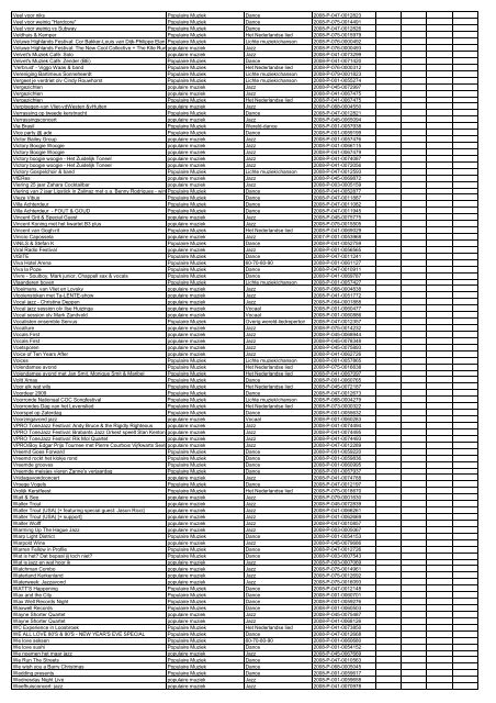 TAS productielijst # seizoen 2007-2008 kalenderjaar 2008. xls - VSCD