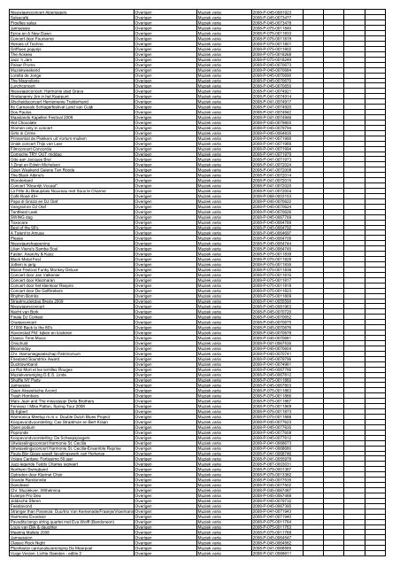 TAS productielijst # seizoen 2007-2008 kalenderjaar 2008. xls - VSCD