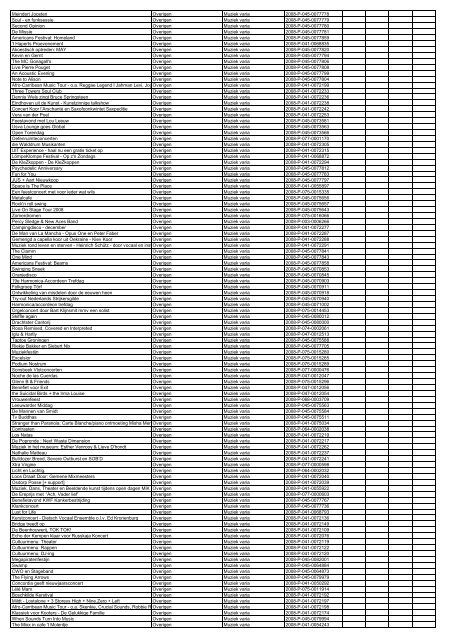 TAS productielijst # seizoen 2007-2008 kalenderjaar 2008. xls - VSCD