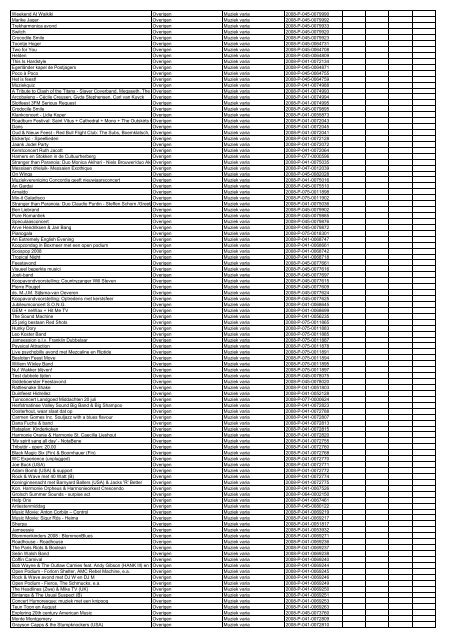 TAS productielijst # seizoen 2007-2008 kalenderjaar 2008. xls - VSCD