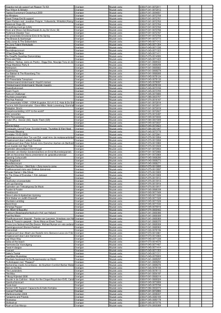 TAS productielijst # seizoen 2007-2008 kalenderjaar 2008. xls - VSCD