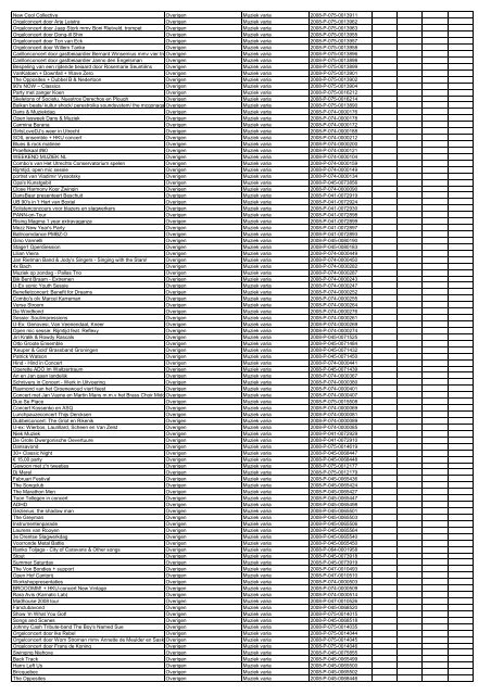 TAS productielijst # seizoen 2007-2008 kalenderjaar 2008. xls - VSCD