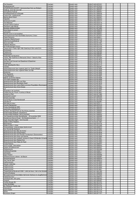 TAS productielijst # seizoen 2007-2008 kalenderjaar 2008. xls - VSCD