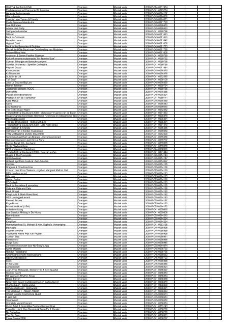 TAS productielijst # seizoen 2007-2008 kalenderjaar 2008. xls - VSCD