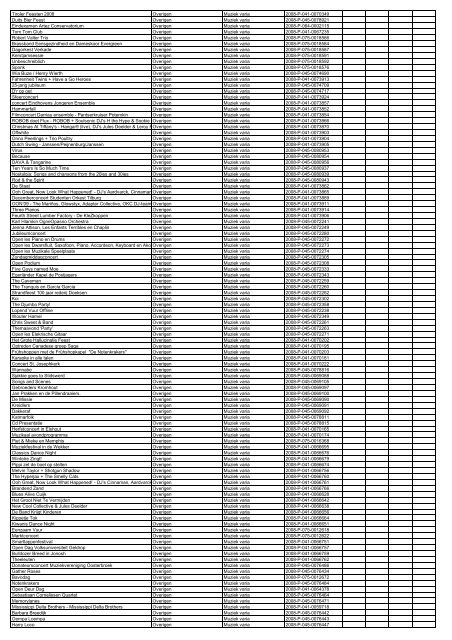 TAS productielijst # seizoen 2007-2008 kalenderjaar 2008. xls - VSCD