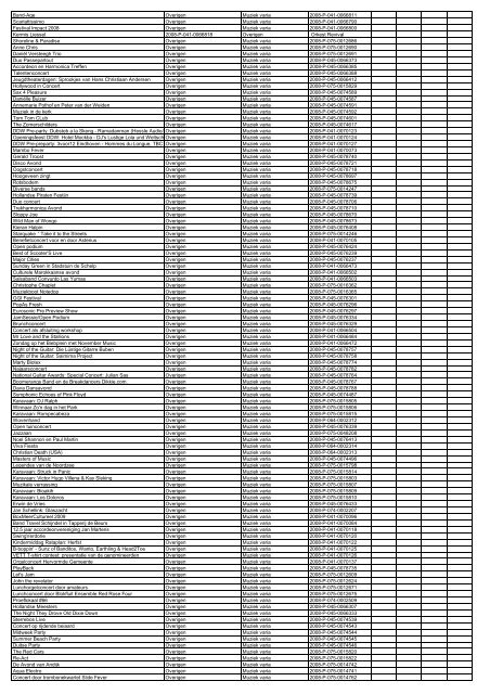 TAS productielijst # seizoen 2007-2008 kalenderjaar 2008. xls - VSCD