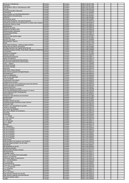 TAS productielijst # seizoen 2007-2008 kalenderjaar 2008. xls - VSCD