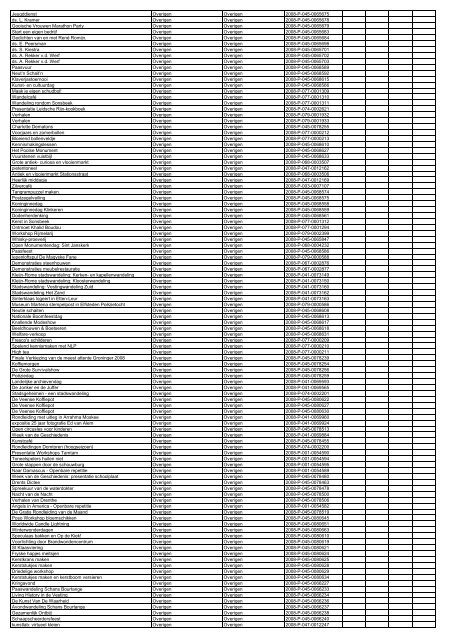 TAS productielijst # seizoen 2007-2008 kalenderjaar 2008. xls - VSCD