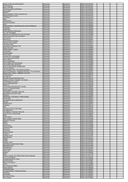 TAS productielijst # seizoen 2007-2008 kalenderjaar 2008. xls - VSCD