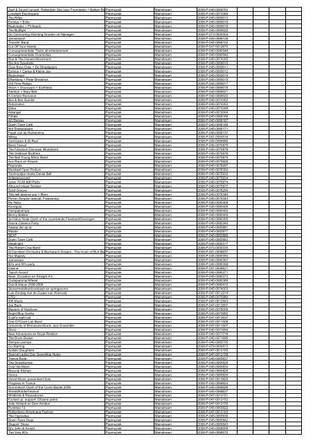 TAS productielijst # seizoen 2007-2008 kalenderjaar 2008. xls - VSCD