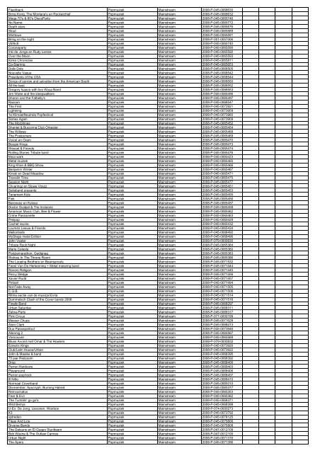 TAS productielijst # seizoen 2007-2008 kalenderjaar 2008. xls - VSCD