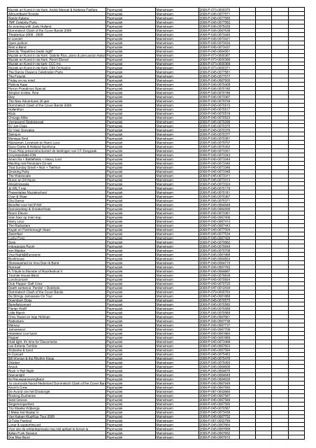 TAS productielijst # seizoen 2007-2008 kalenderjaar 2008. xls - VSCD