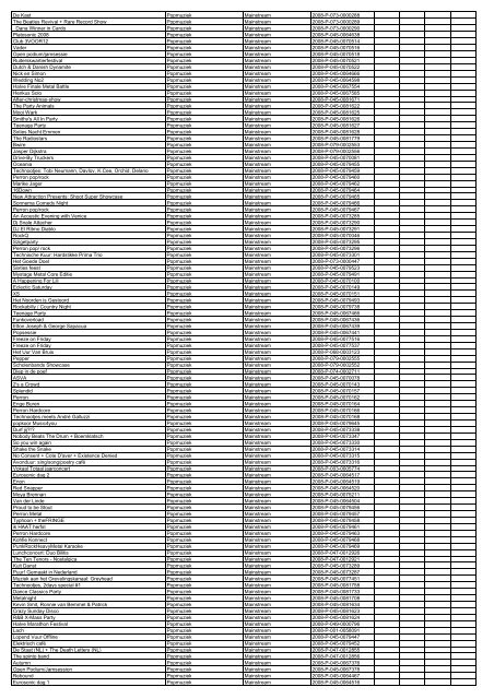 TAS productielijst # seizoen 2007-2008 kalenderjaar 2008. xls - VSCD