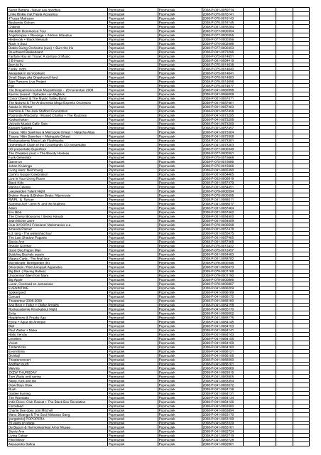 TAS productielijst # seizoen 2007-2008 kalenderjaar 2008. xls - VSCD