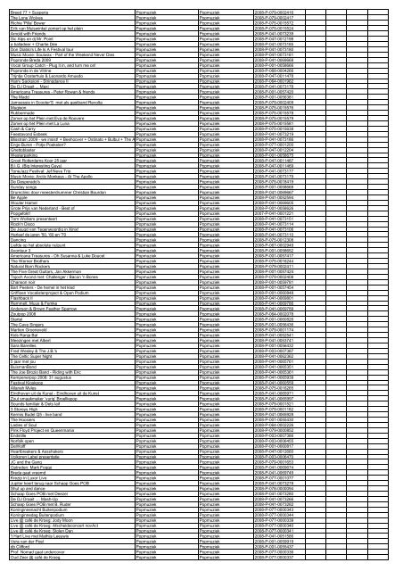 TAS productielijst # seizoen 2007-2008 kalenderjaar 2008. xls - VSCD