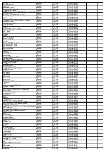 TAS productielijst # seizoen 2007-2008 kalenderjaar 2008. xls - VSCD