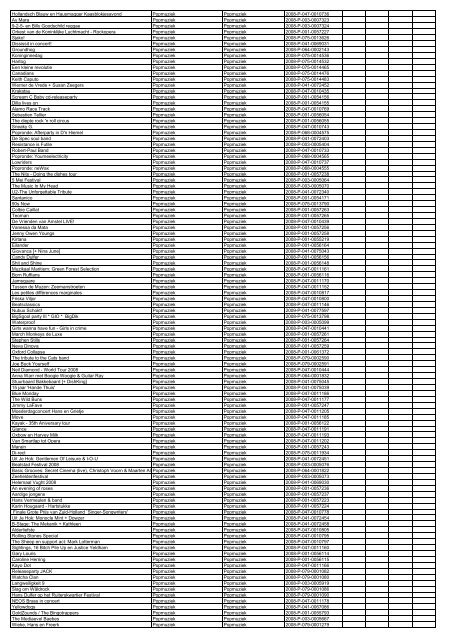 TAS productielijst # seizoen 2007-2008 kalenderjaar 2008. xls - VSCD