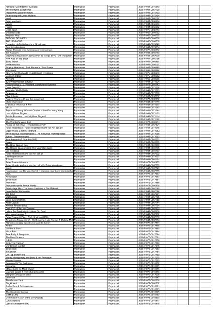 TAS productielijst # seizoen 2007-2008 kalenderjaar 2008. xls - VSCD