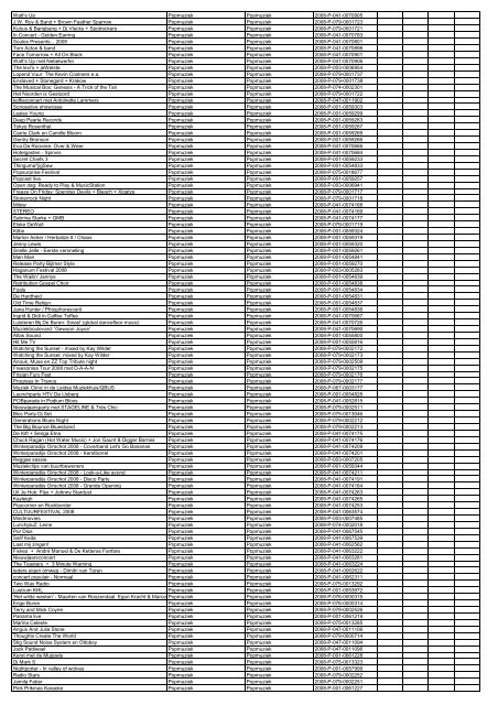 TAS productielijst # seizoen 2007-2008 kalenderjaar 2008. xls - VSCD