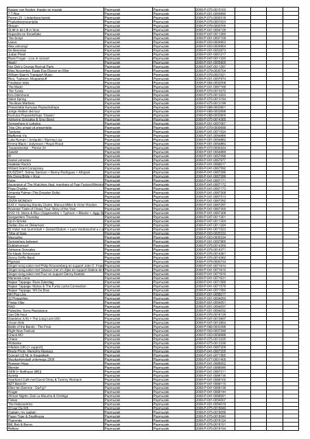 TAS productielijst # seizoen 2007-2008 kalenderjaar 2008. xls - VSCD