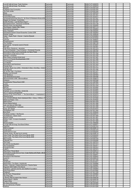 TAS productielijst # seizoen 2007-2008 kalenderjaar 2008. xls - VSCD