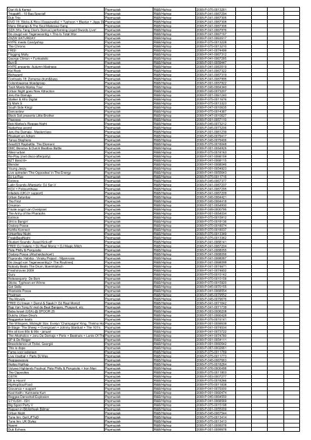 TAS productielijst # seizoen 2007-2008 kalenderjaar 2008. xls - VSCD