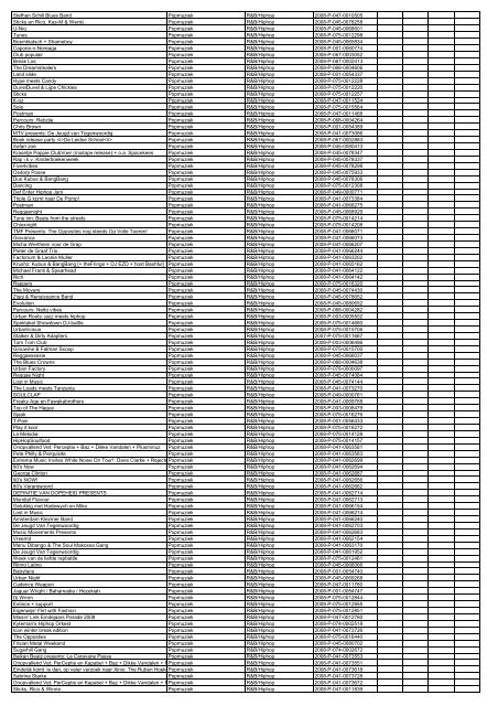 TAS productielijst # seizoen 2007-2008 kalenderjaar 2008. xls - VSCD