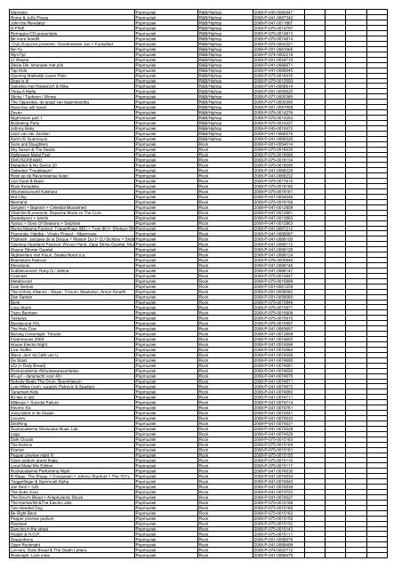 TAS productielijst # seizoen 2007-2008 kalenderjaar 2008. xls - VSCD