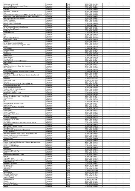 TAS productielijst # seizoen 2007-2008 kalenderjaar 2008. xls - VSCD