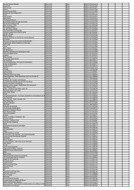 TAS productielijst # seizoen 2007-2008 kalenderjaar 2008. xls - VSCD