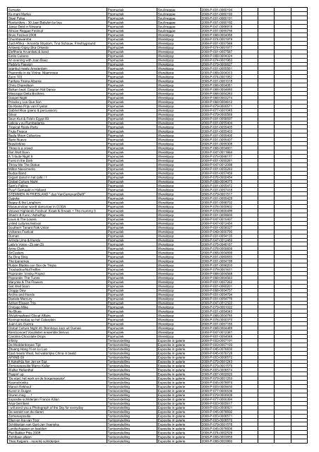 TAS productielijst # seizoen 2007-2008 kalenderjaar 2008. xls - VSCD