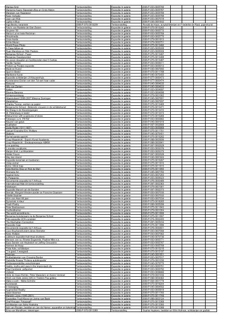 TAS productielijst # seizoen 2007-2008 kalenderjaar 2008. xls - VSCD