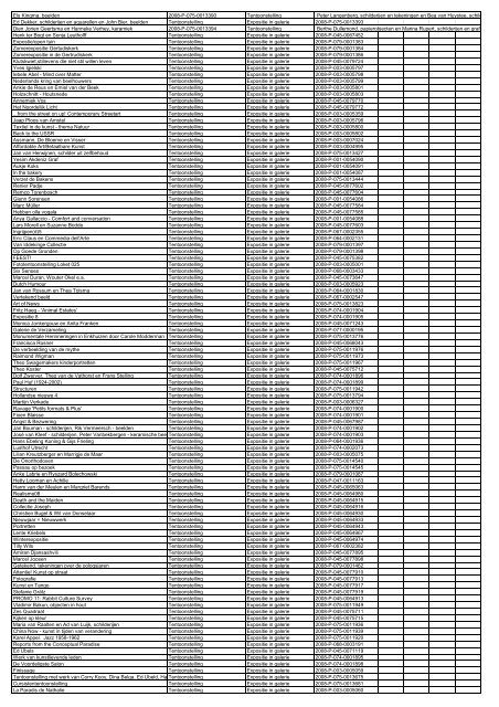 TAS productielijst # seizoen 2007-2008 kalenderjaar 2008. xls - VSCD