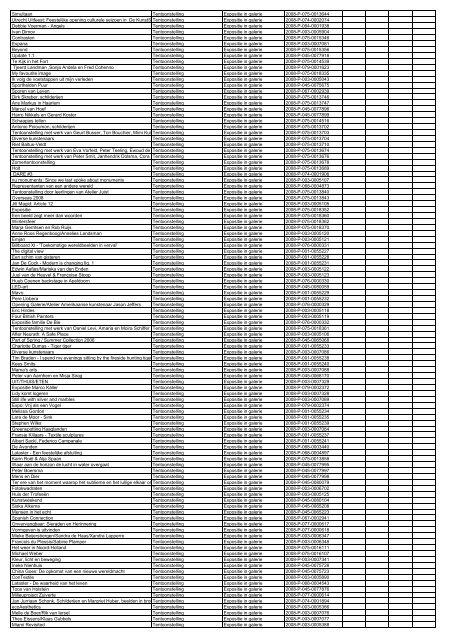 TAS productielijst # seizoen 2007-2008 kalenderjaar 2008. xls - VSCD