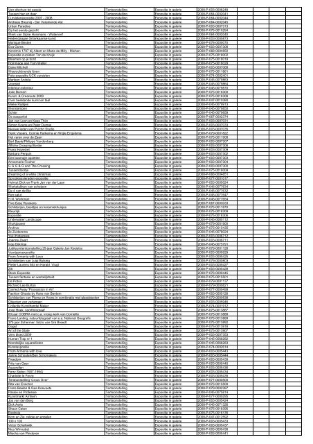 TAS productielijst # seizoen 2007-2008 kalenderjaar 2008. xls - VSCD