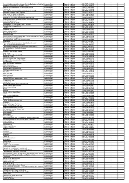 TAS productielijst # seizoen 2007-2008 kalenderjaar 2008. xls - VSCD