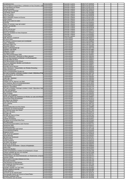 TAS productielijst # seizoen 2007-2008 kalenderjaar 2008. xls - VSCD