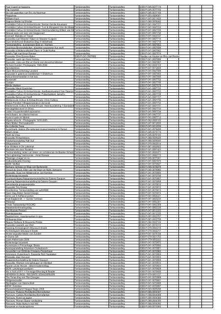 TAS productielijst # seizoen 2007-2008 kalenderjaar 2008. xls - VSCD