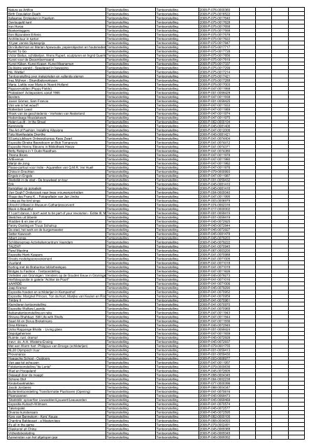 TAS productielijst # seizoen 2007-2008 kalenderjaar 2008. xls - VSCD