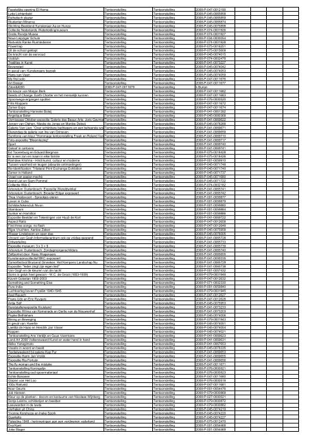 TAS productielijst # seizoen 2007-2008 kalenderjaar 2008. xls - VSCD