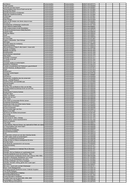 TAS productielijst # seizoen 2007-2008 kalenderjaar 2008. xls - VSCD